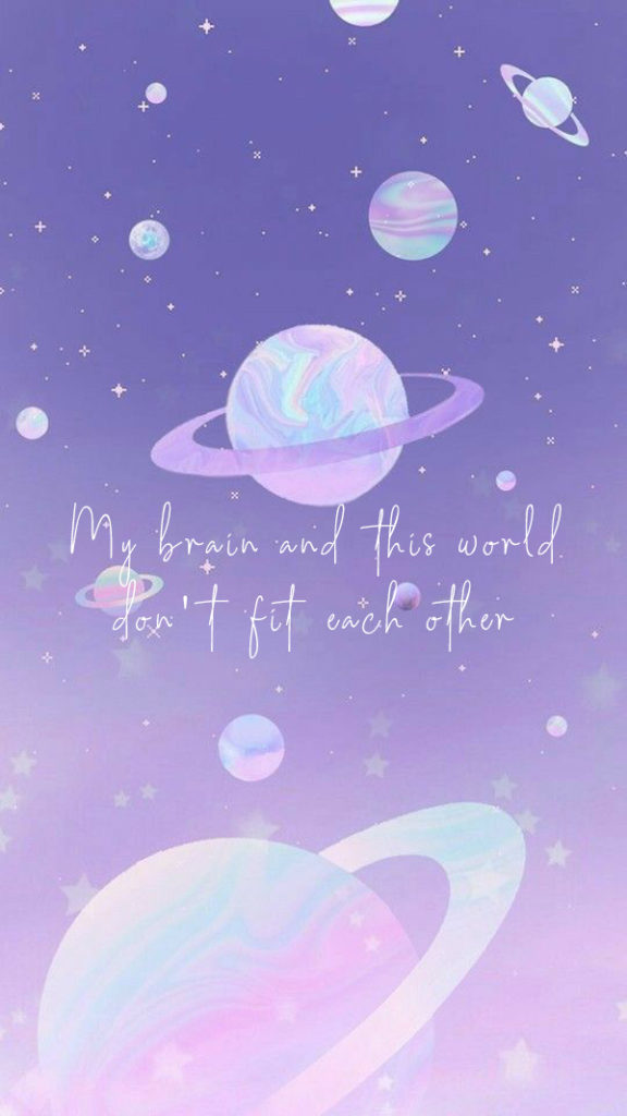 My brain and this world don't fit each other