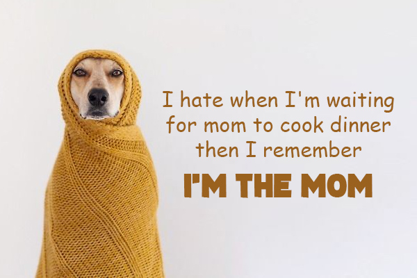 I hate when I’m waiting for mom to cook dinner then I remember I’m the mom