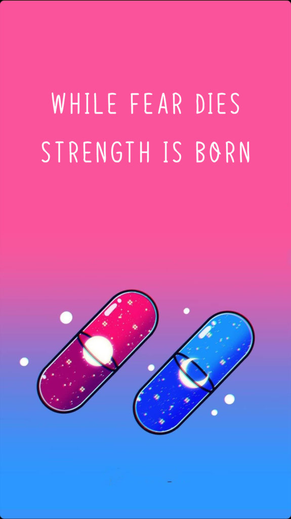 While fear dies, strength is born